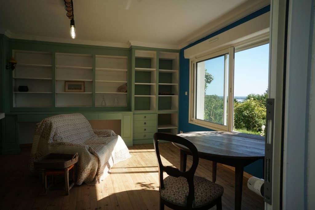 Appartement Avec Vue Panoramique Sur L'Estuaire De La Gironde Plassac  Buitenkant foto