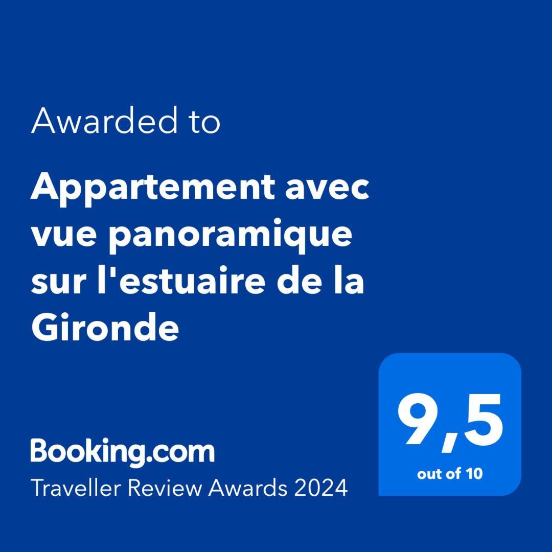 Appartement Avec Vue Panoramique Sur L'Estuaire De La Gironde Plassac  Buitenkant foto